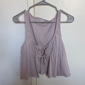 Aritzia Sunday Best Women’s Lavender Tie-Front Tank Top